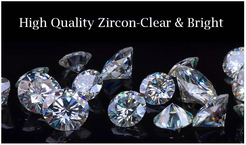 Genuin 925 Sterling Silver Shiny Clear Crystal Necklace Earrings Bridal Jewelry Sets For Women  Fashion Jewelry Wholesale