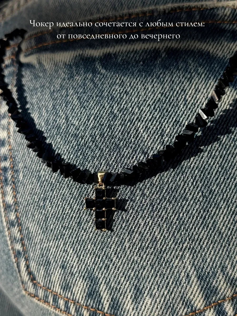 Design Exaggerated Baroque Transparent Crystal Chain With Sexy Zircon Cross Pendant Necklace For Women Wedding Praty Gift