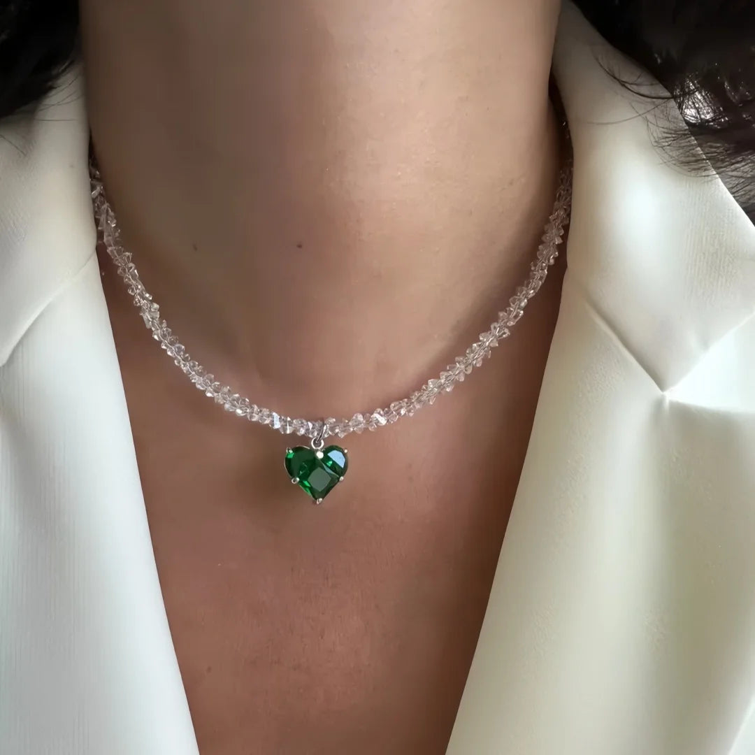 Design Exaggerated Baroque Transparent Crystal Chain With Sexy Zircon Cross Pendant Necklace For Women Wedding Praty Gift